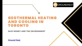 Geothermal Heating and Cooling in Toronto