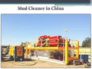 Mud Cleaner in China