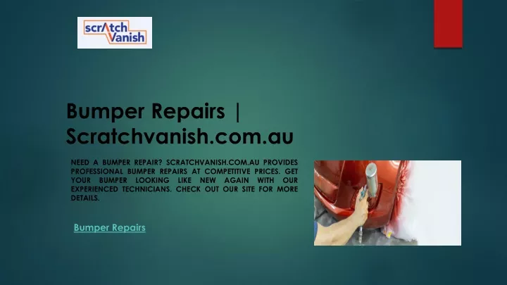 bumper repairs scratchvanish com au