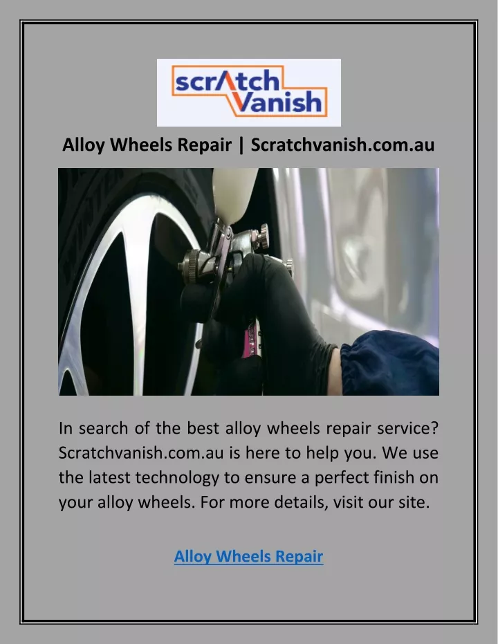 alloy wheels repair scratchvanish com au