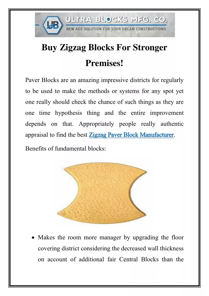 buy zigzag blocks for stronger