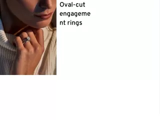 Oval-cut engagement rings