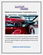 Mobile Car Paint Protection | Scratchvanish.com.au - slide 1