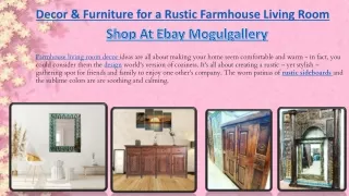 decor furniture for a rustic farmhouse living room