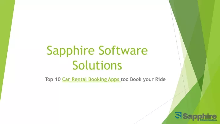 sapphire software solutions