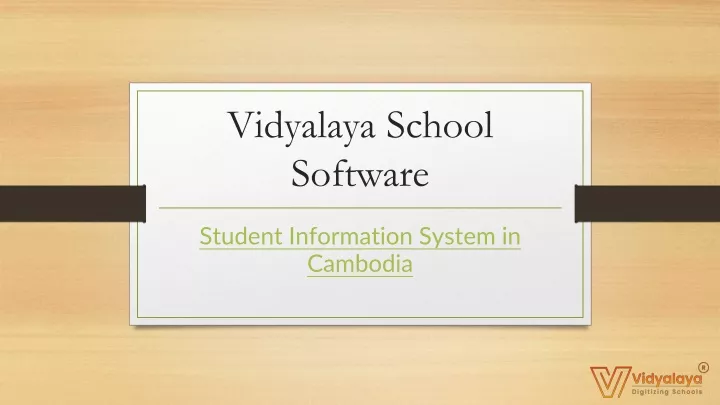 vidyalaya school software