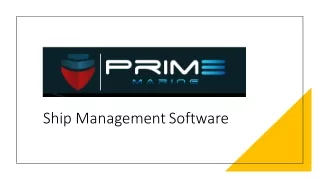 Prime marine ship- management software