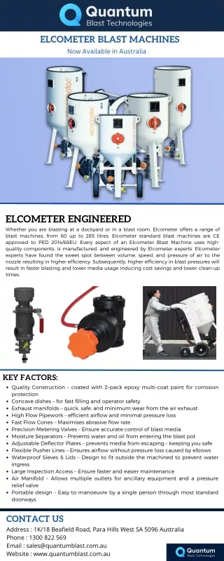 Elcometer Blast Machines