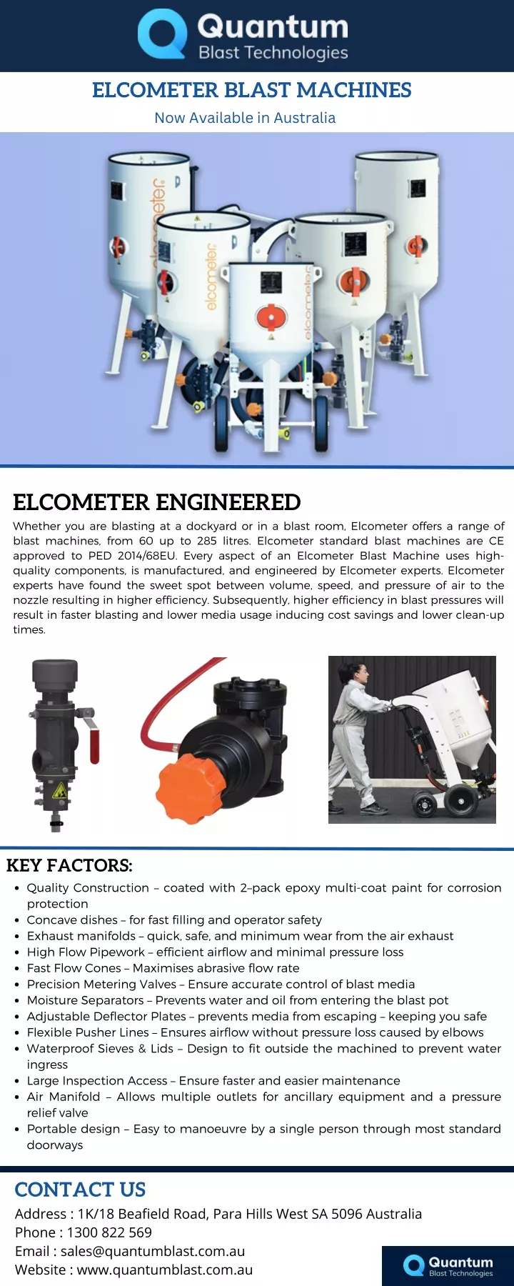 elcometer blast machines now available
