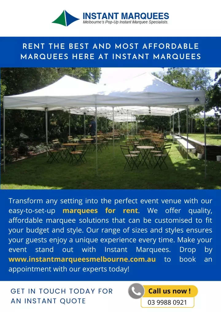 rent the best and most affordable marquees here
