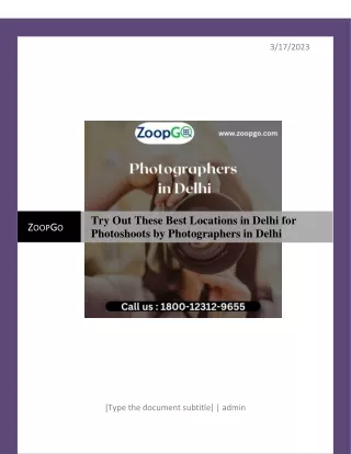 Photographers in Delhi