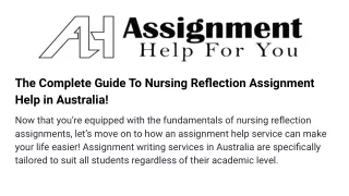 the complete guide to nursing reflection