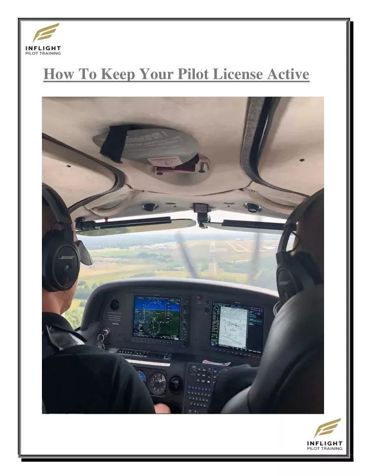 how to keep your pilot license active