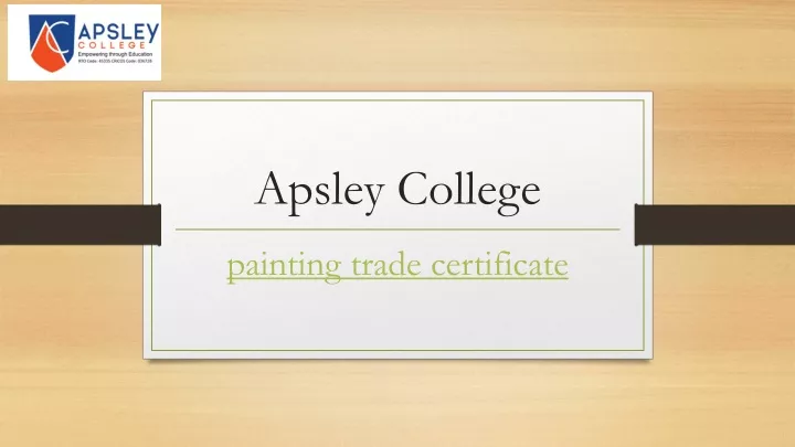 apsley college