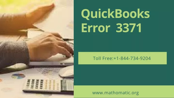 quickbooks error 3371