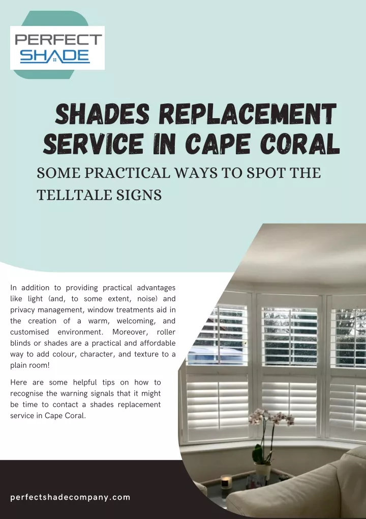 shades replacement service in cape coral some