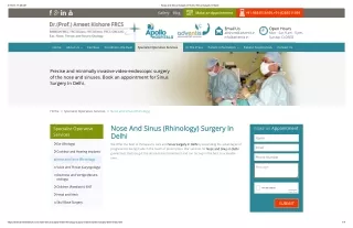 Sinusitis Surgery in Delhi