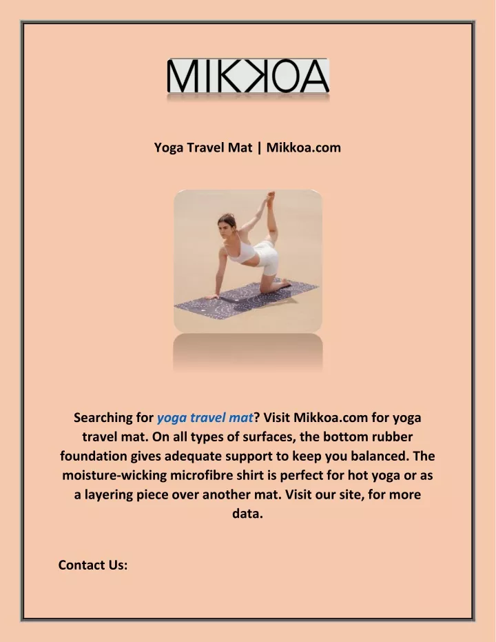 yoga travel mat mikkoa com