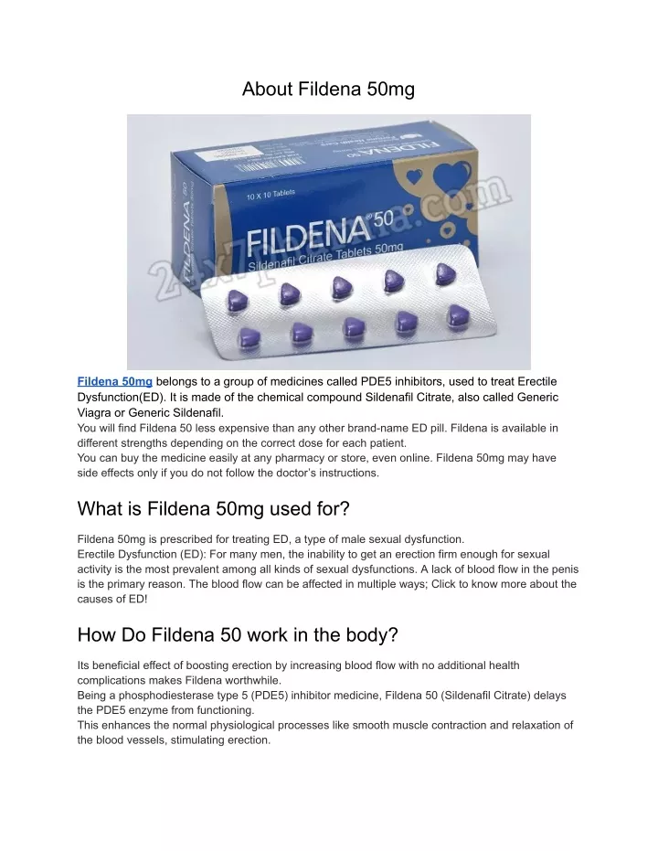about fildena 50mg