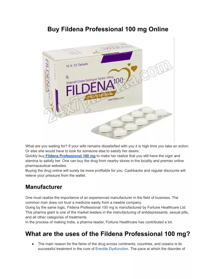 buy fildena professional 100 mg online