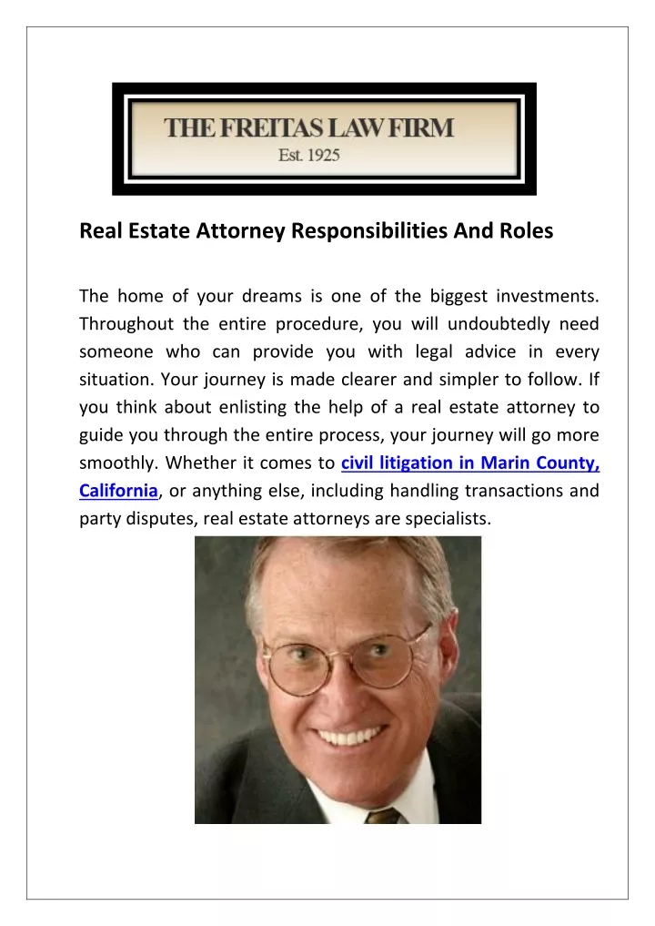 real estate attorney responsibilities and roles
