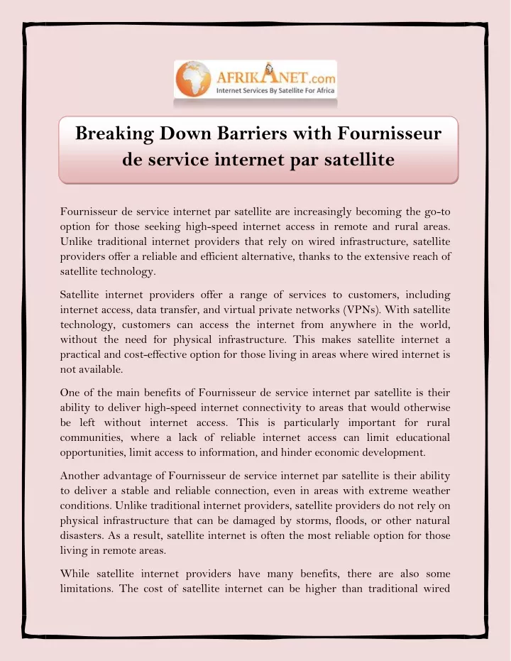 breaking down barriers with fournisseur