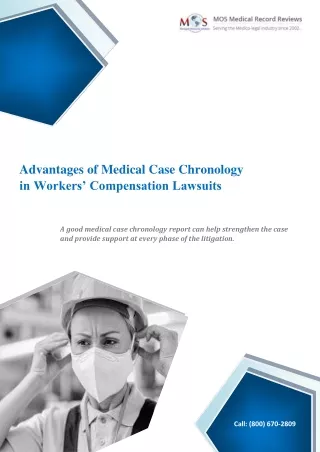 Advantages of Medical Case Chronology in Workers’ Compensation Lawsuits