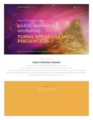 Public Speaking Course Melbourne | Public Speaking Training
