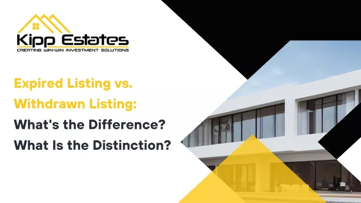 expired listing vs withdrawn listing what