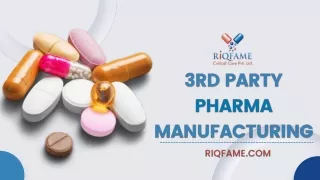 3rd Party Pharma Manufacturing | Riqfame Critical Care