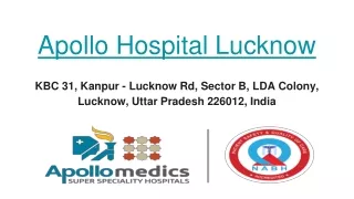 ICU Facility Hospital in Lucknow