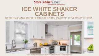 Upgrade Your Kitchen with Stunning Ice White Shaker Kitchen Cabinets