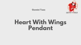 Order Now Heart With Wings Pendant Online