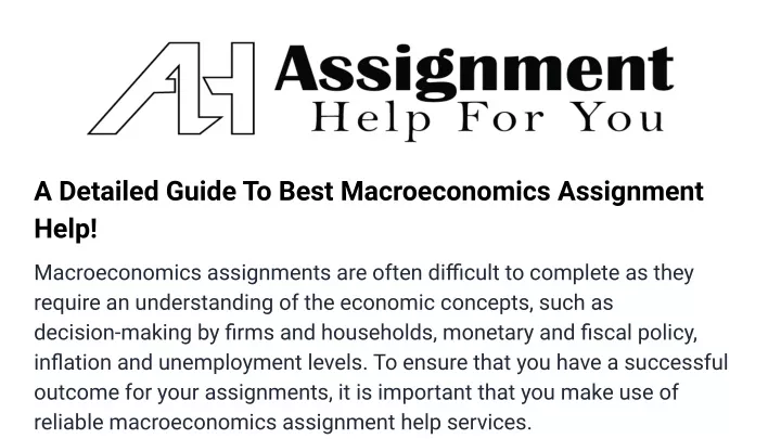 a detailed guide to best macroeconomics