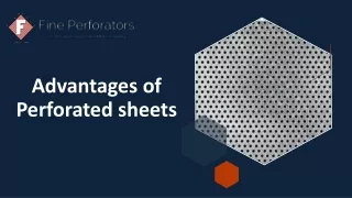 advantages of perforated sheets