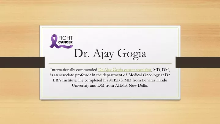 dr ajay gogia