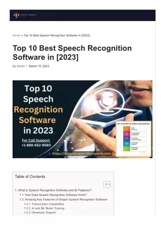 Top 10 Best Speech Recognition Software in [2023]