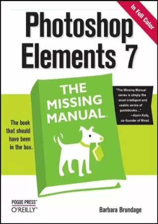_PDF_ Photoshop Elements 7: The Missing Manual: The Missing Manual