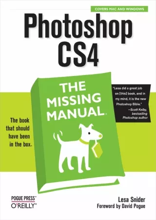 PDF/READ Photoshop CS4: The Missing Manual