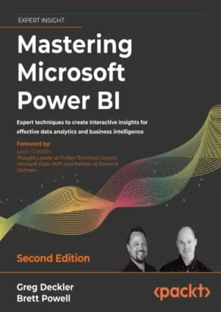 DOWNLOAD/PDF  Mastering Microsoft Power BI: Expert techniques to create interact