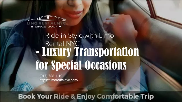 ride in style with limo rental nyc