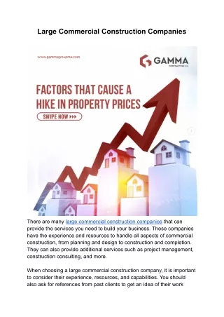 large commercial construction companies