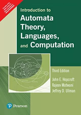 $PDF$/READ/DOWNLOAD Introduction to Automata Theory, Languages, and Computation