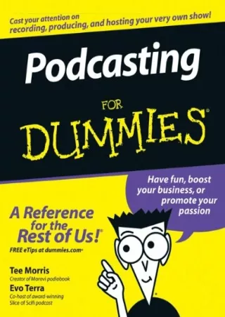 PDF/BOOK Podcasting For Dummies