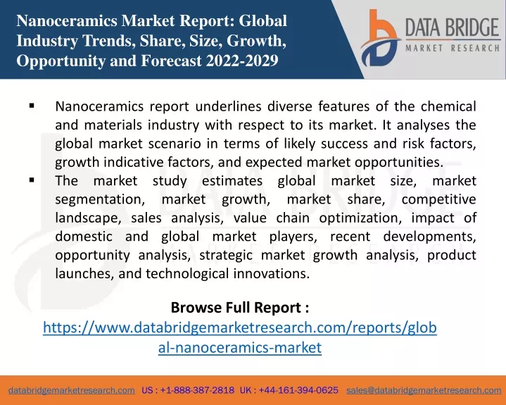 nanoceramics market report global industry trends