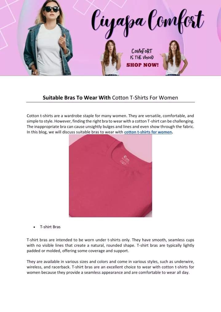 Pink, Shop Women's T-Shirt Bras