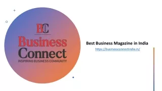 Best Business Magazine in India