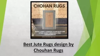 Best Jute Rugs design by Chouhan Rugs