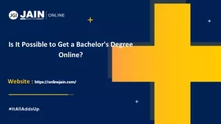 is it possible to get a bachelor s degree online