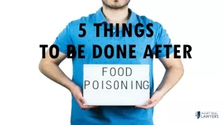 5 Things To Be Done After Food Poisoning